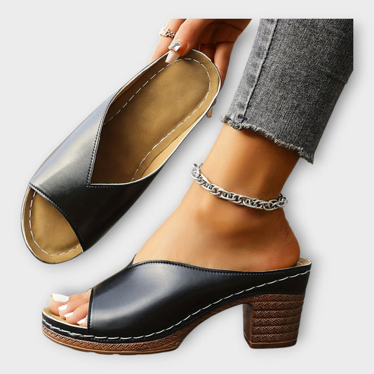 Sandales à Talon Épais et Talon Ouvert