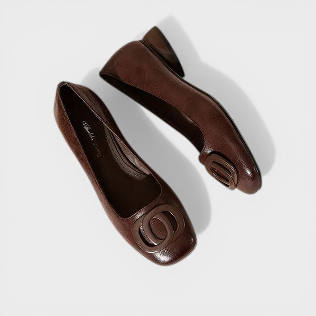 Ballet Flats en Cuir Opium