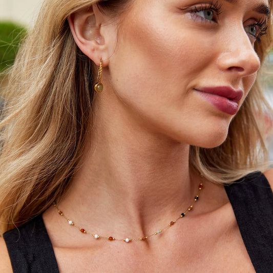 Collier Minimaliste avec Pierre