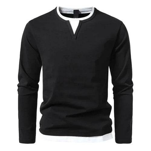 Alwin | T-shirt à manches longues Premium en coton peigné