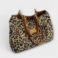 Béatrice | Sac en toile léopard