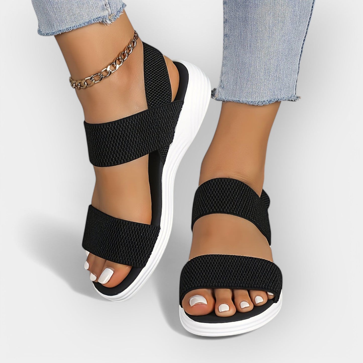 Sandales élastiques confortables
