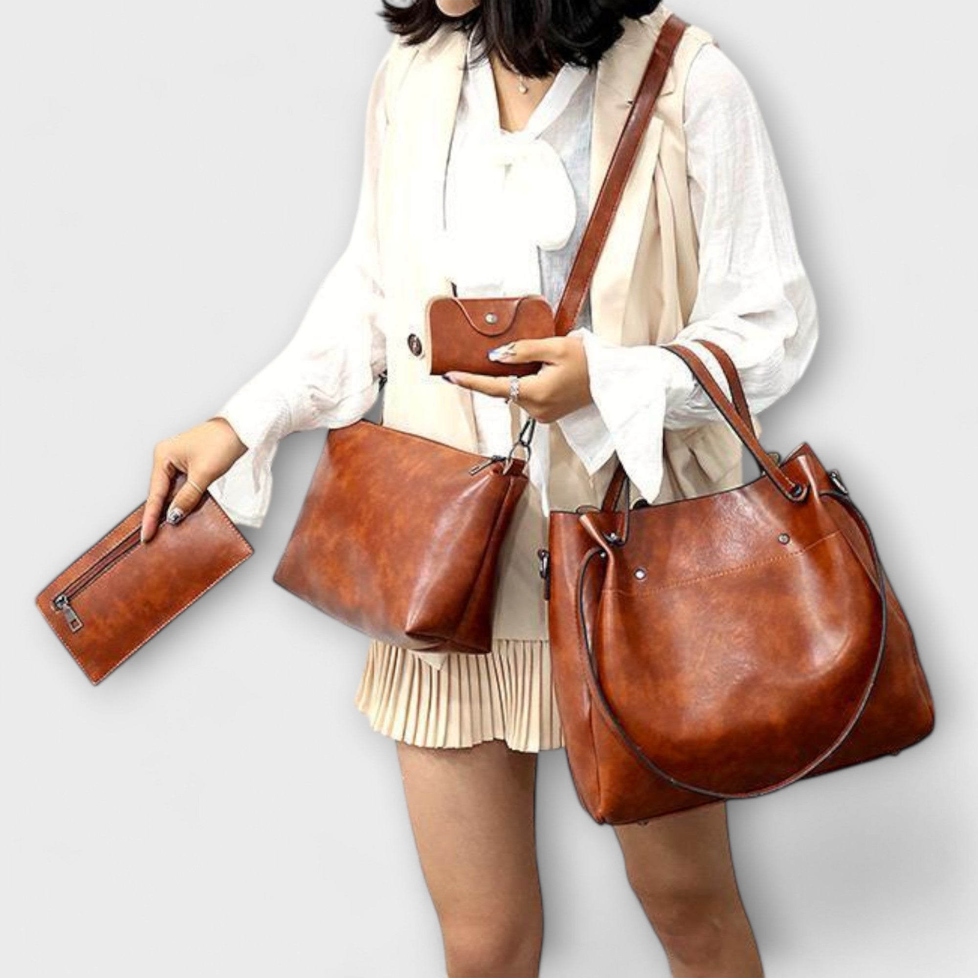 Olivia | Ensemble de sacs vintage en 4 pièces