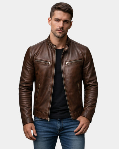 Bastien | Veste vintage effet cuir