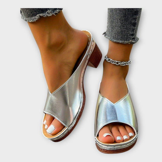 Sandales à Talon Épais et Talon Ouvert