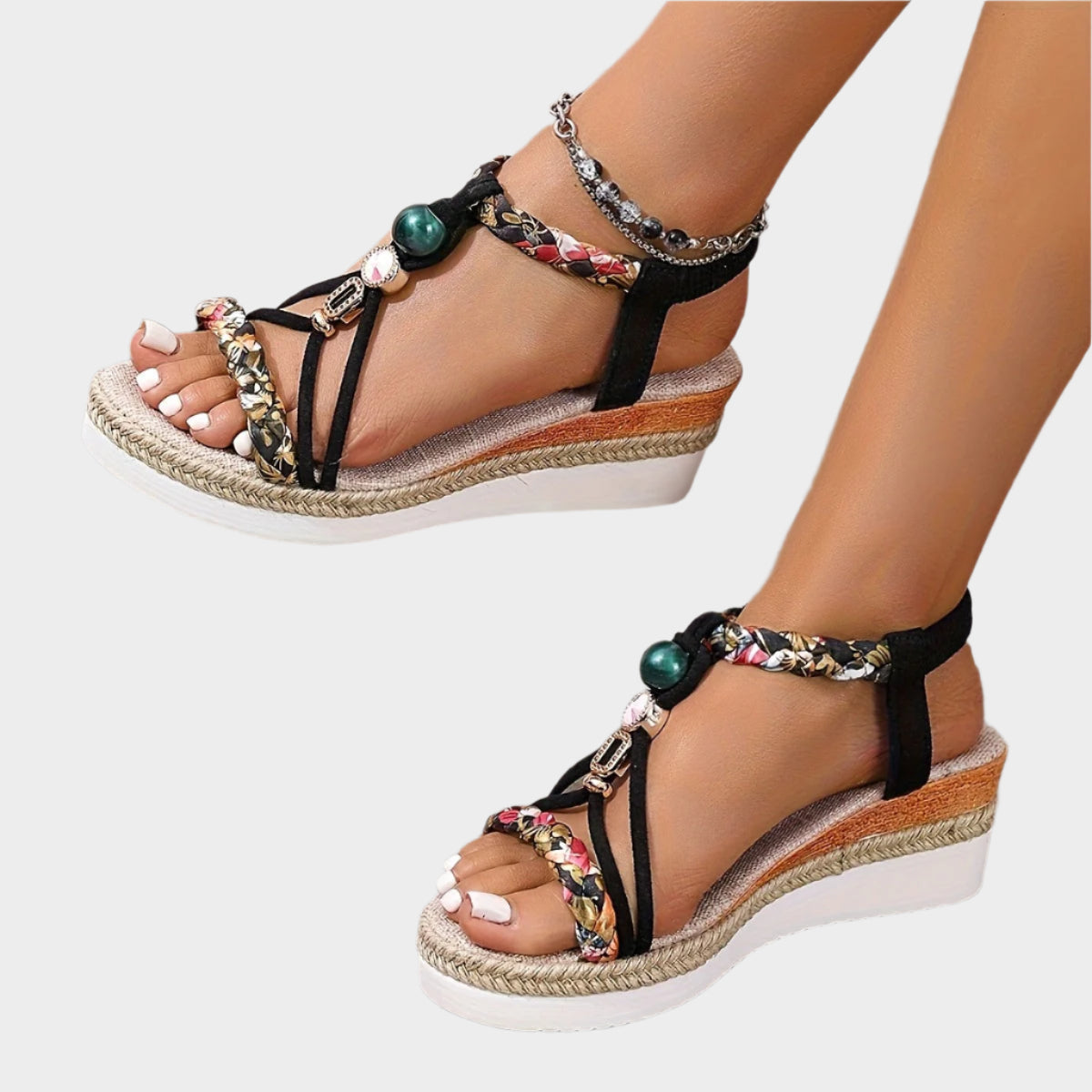 Sandales avec semelle confortable et plateforme