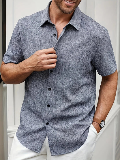 Cazel | Chemise légère à manches courtes en mélange de lin