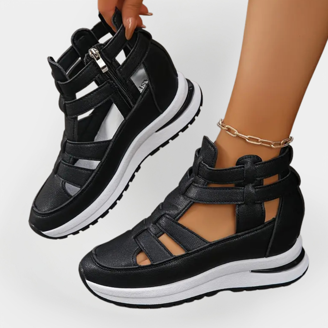 Sandales d'Été Élégantes à Talons avec Fermeture Latérale