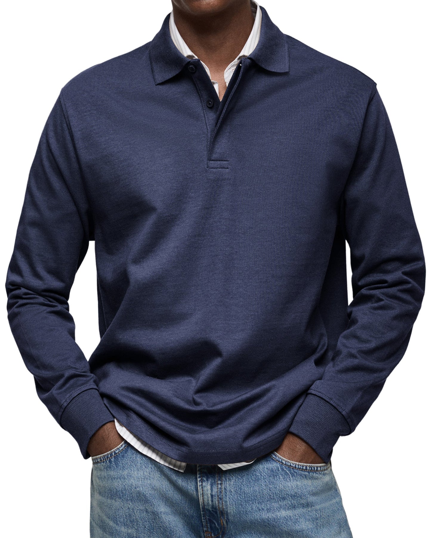 Cazel | Chemise Poloshirt Casual à Manches Longues
