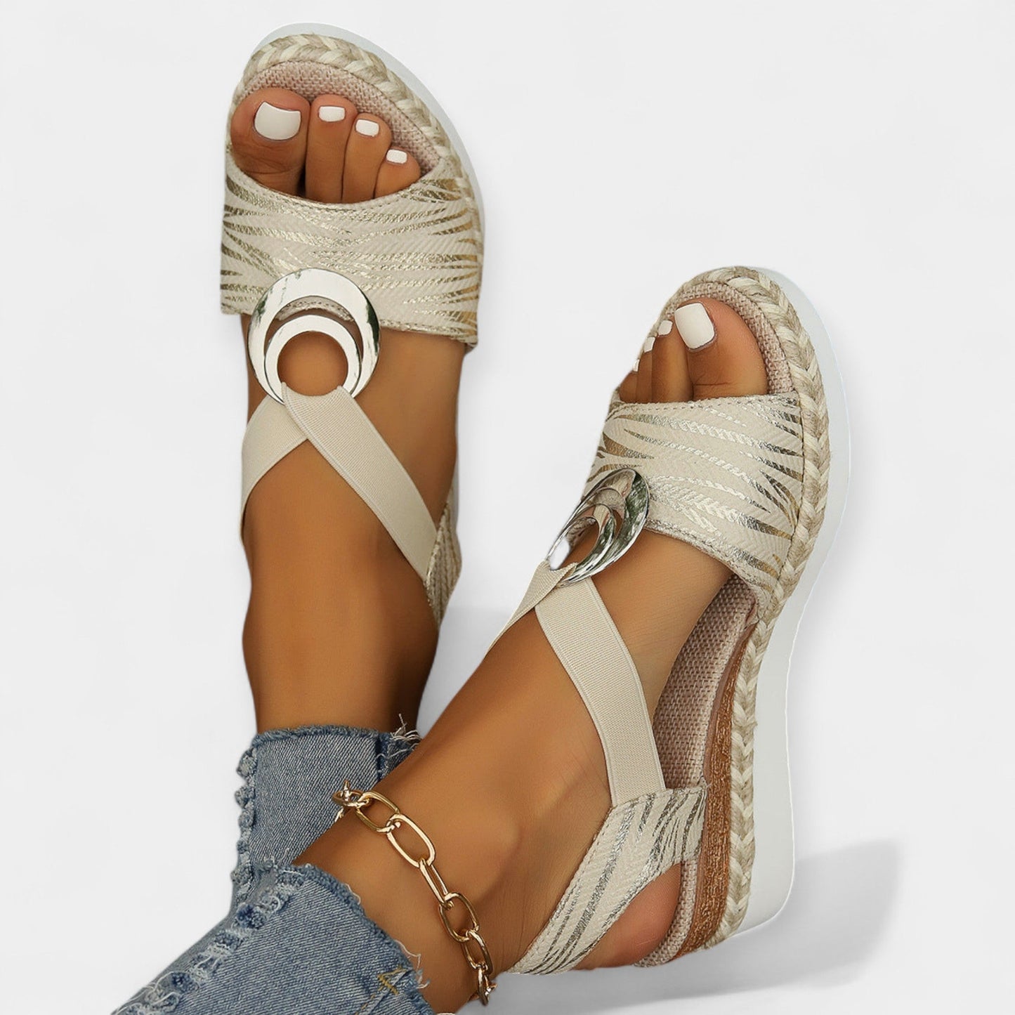 Sandales romaines avec tressage