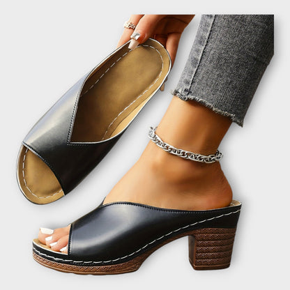 Sandales à Talon Épais et Talon Ouvert