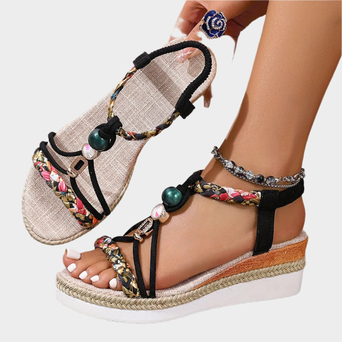 Sandales avec semelle confortable et plateforme