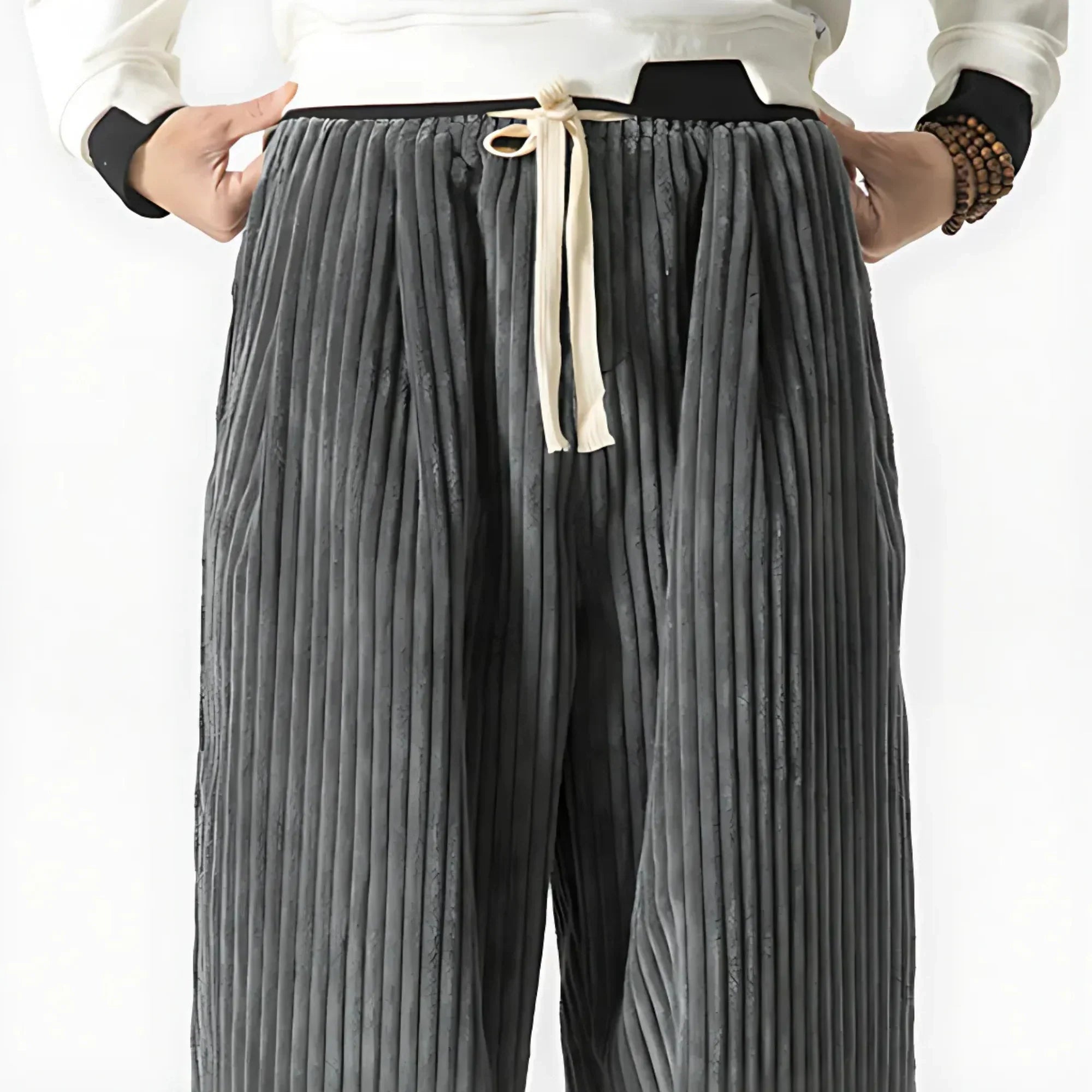 Nemu - Pantalon en velours côtelé
