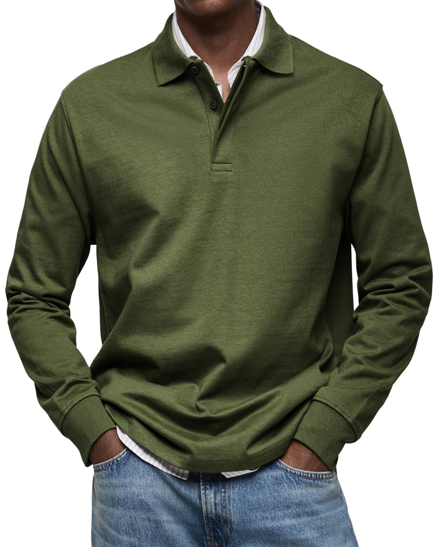 Cazel | Chemise Poloshirt Casual à Manches Longues