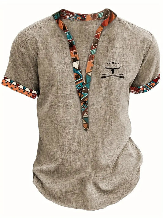 Cazel | Chemise élégante à manches courtes