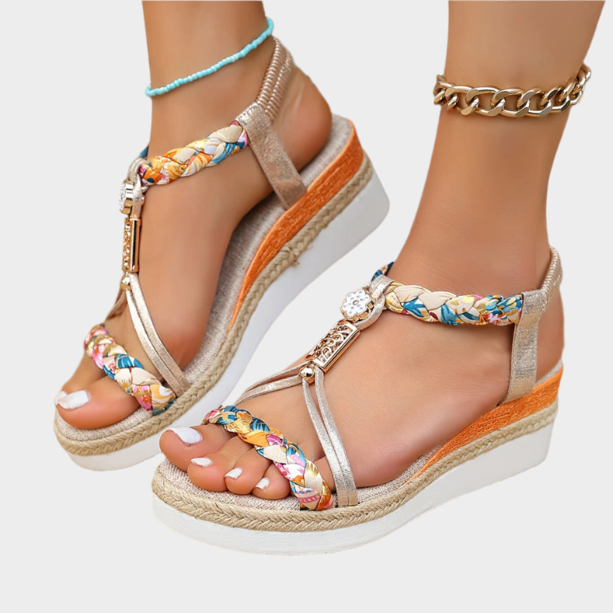 Sandales avec semelle confortable et plateforme