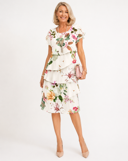 Camille – Robe élégance fluide à volants