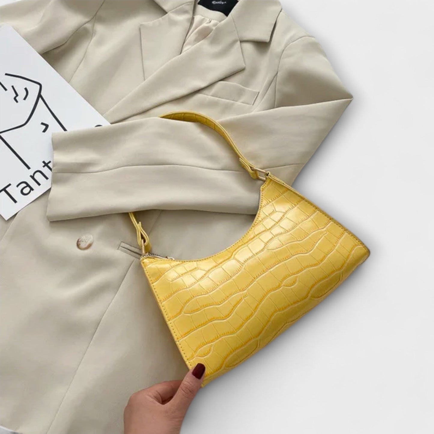 Véronique | Sac en Cuir Brillant