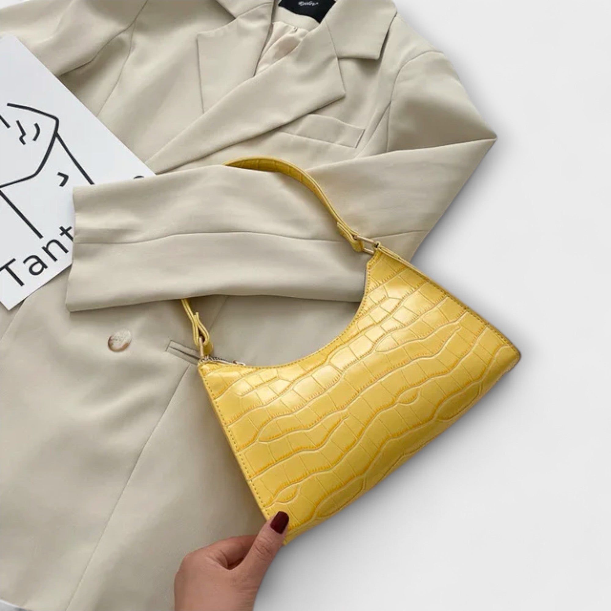 Véronique | Sac en Cuir Brillant