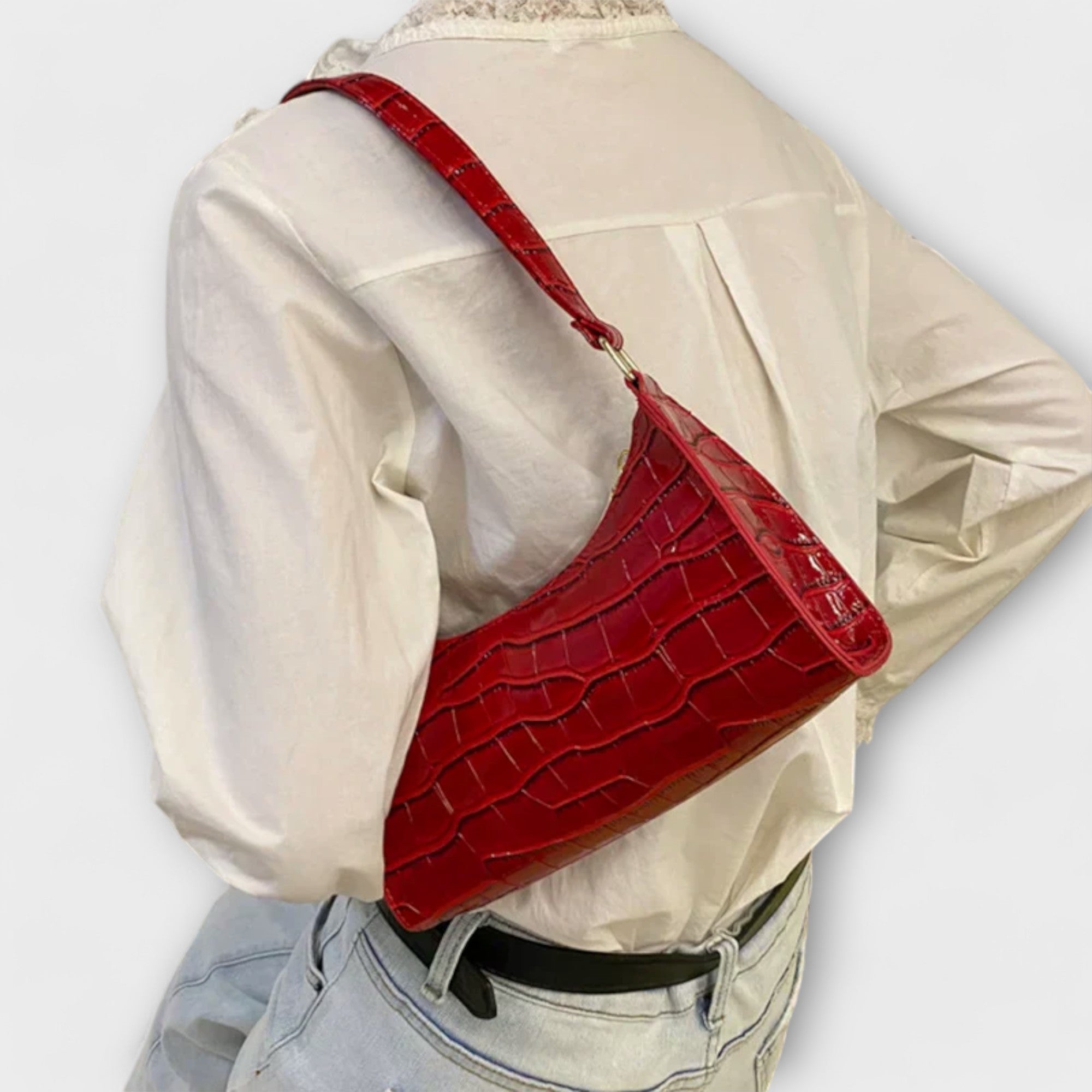 Véronique | Sac en Cuir Brillant
