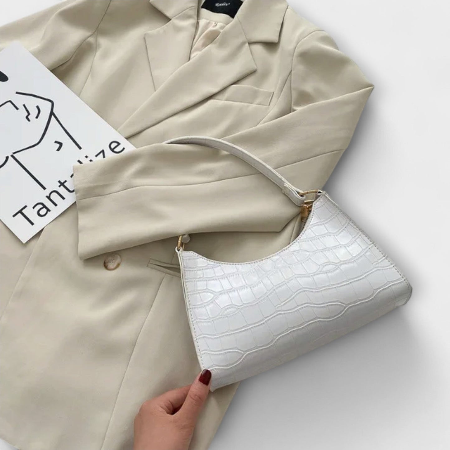 Véronique | Sac en Cuir Brillant