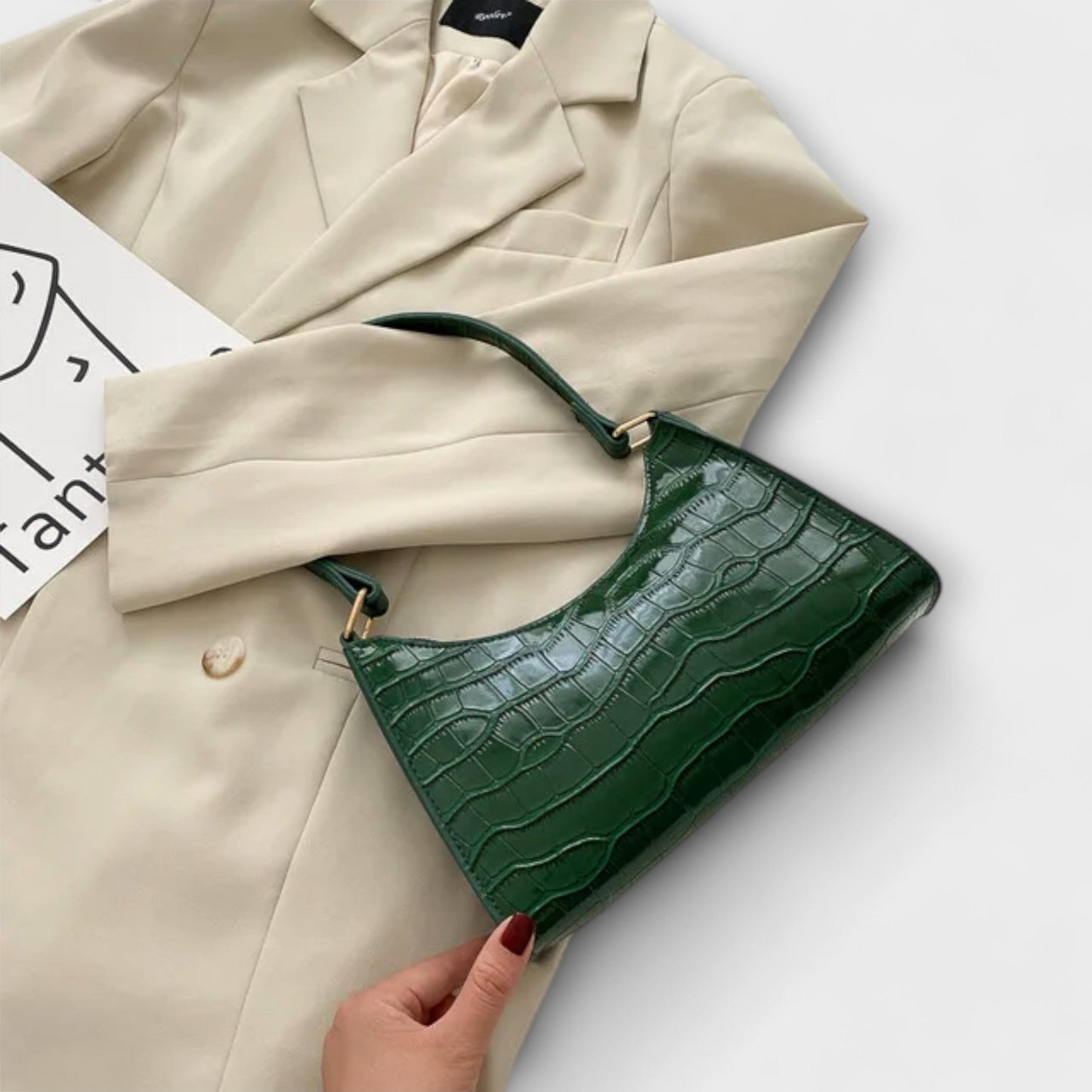 Véronique | Sac en Cuir Brillant