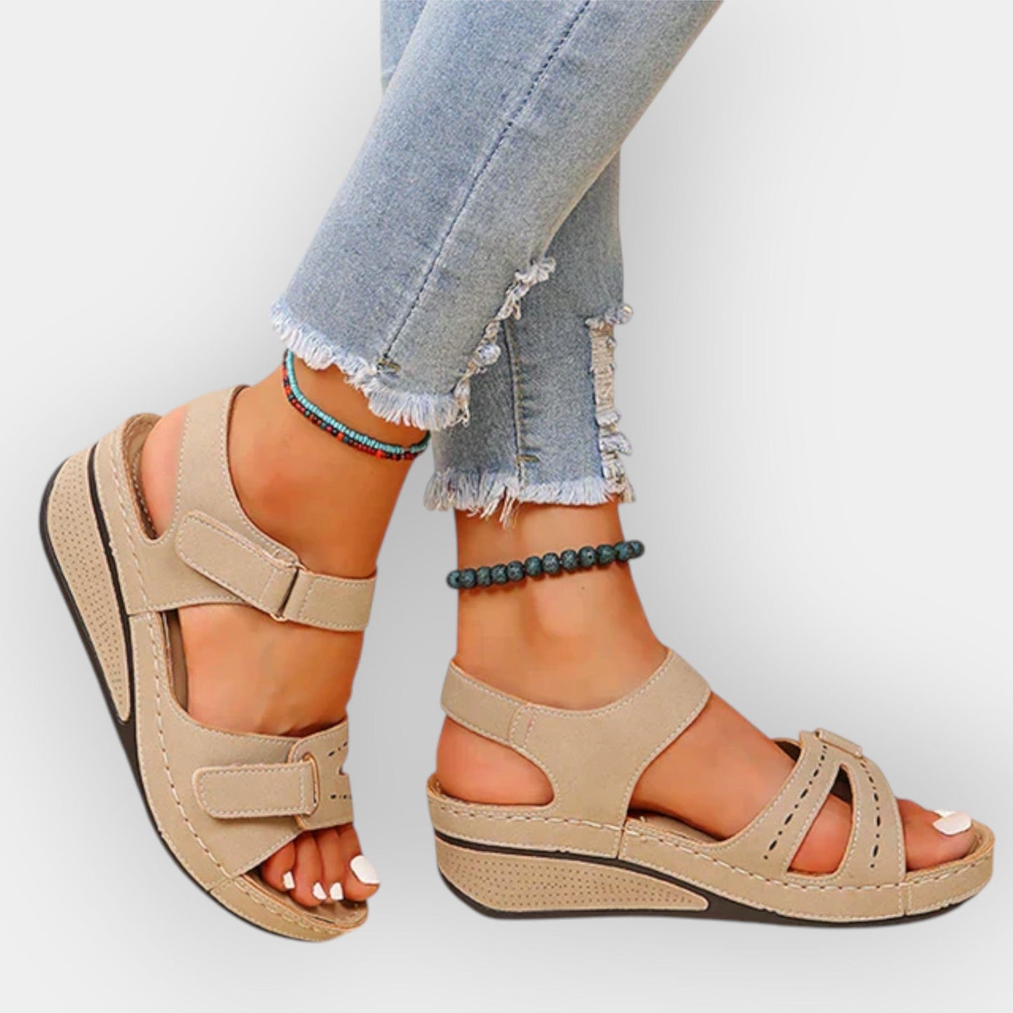 Sandale ouverte au design stylé