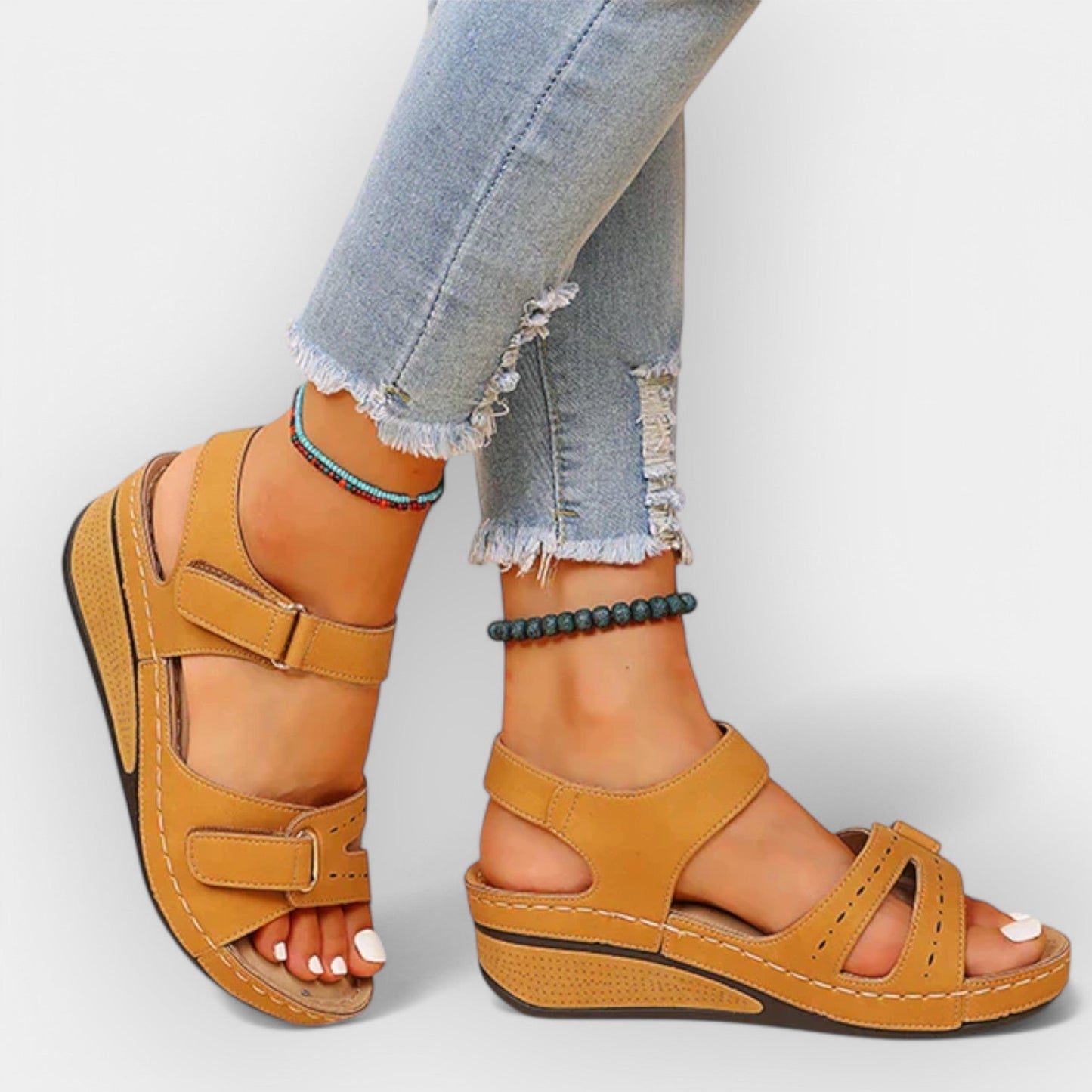 Sandale ouverte au design stylé