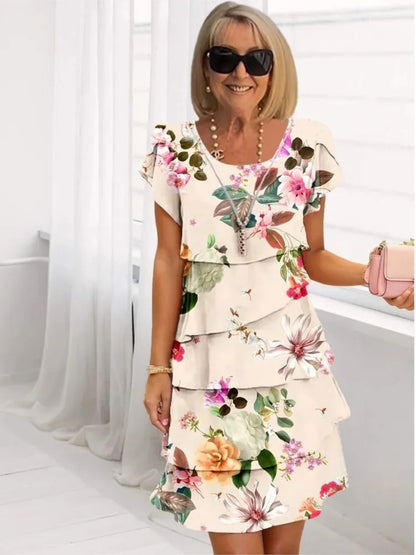 Camille – Robe élégance fluide à volants
