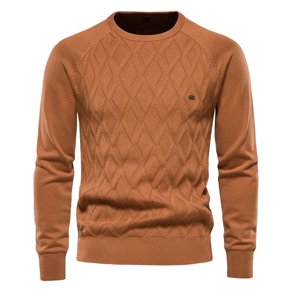 Theodor | Pull pour hommes avec motif en losanges