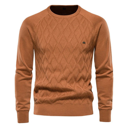 Theodor | Pull pour hommes avec motif en losanges