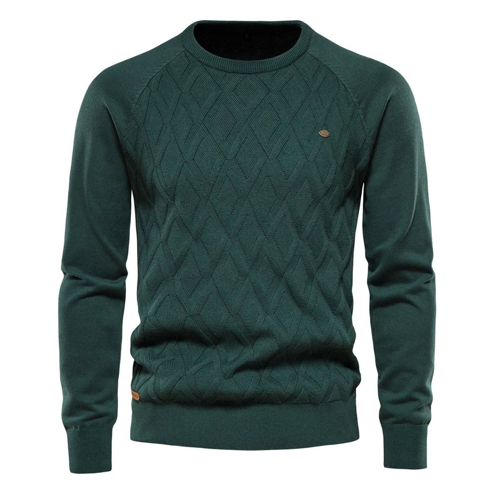 Theodor | Pull pour hommes avec motif en losanges
