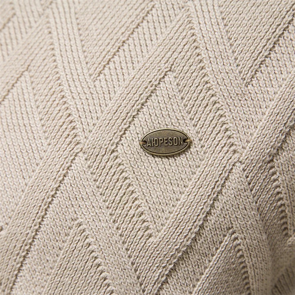 Theodor | Pull pour hommes avec motif en losanges