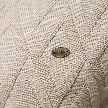 Theodor | Pull pour hommes avec motif en losanges