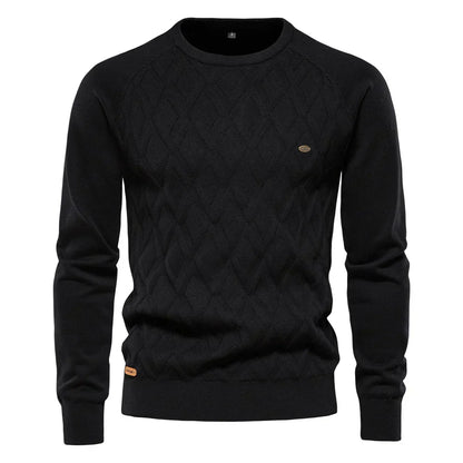 Theodor | Pull pour hommes avec motif en losanges