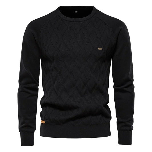 Theodor | Pull pour hommes avec motif en losanges