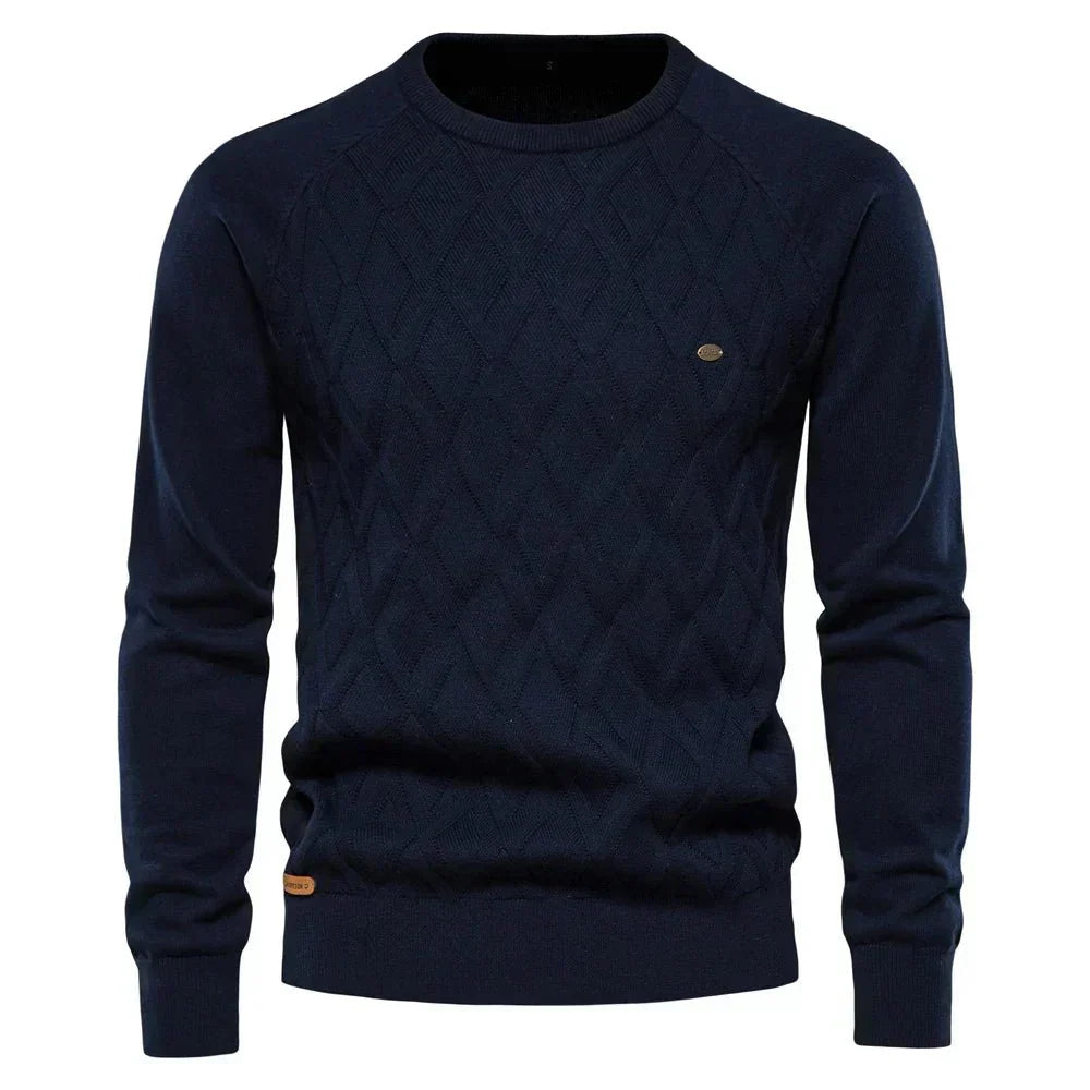 Theodor | Pull pour hommes avec motif en losanges