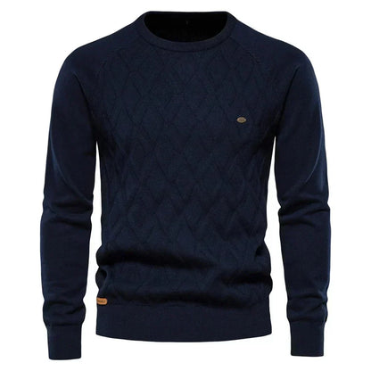 Theodor | Pull pour hommes avec motif en losanges