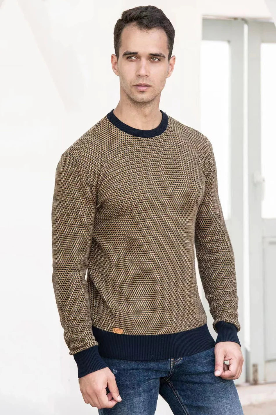 Steinmann | Pull pour hommes avec motif en losanges