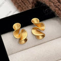 Boucles d'Oreilles en Argent et Or 18K