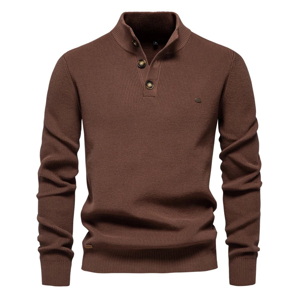 Konrad | Pull pour hommes élégant avec design à boutons