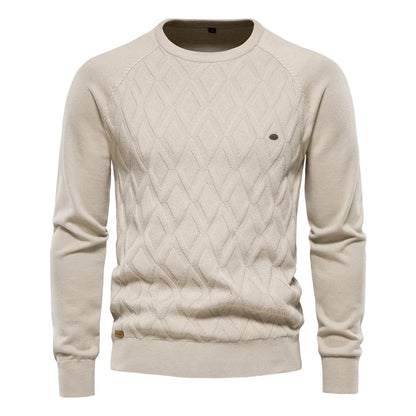 Theodor | Pull pour hommes avec motif en losanges