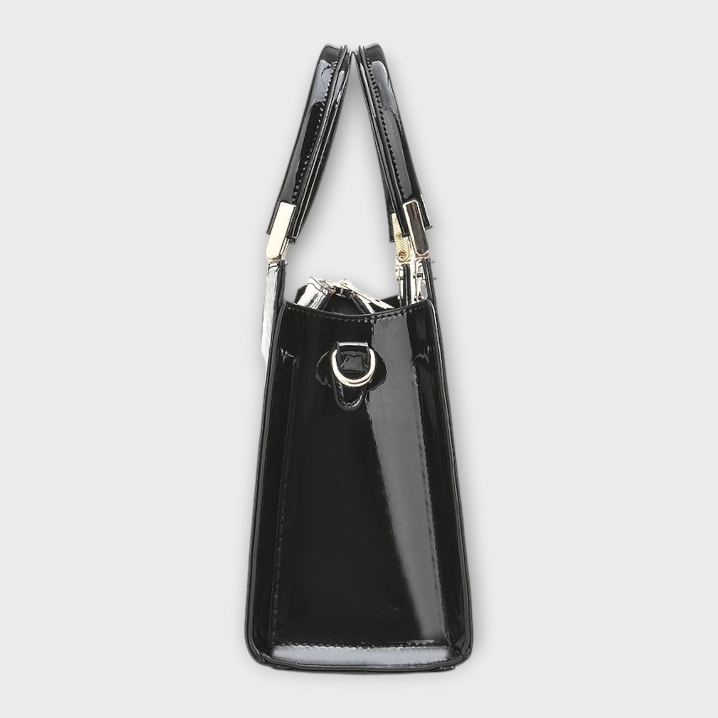 Léa | Sac à main en cuir croco brillant