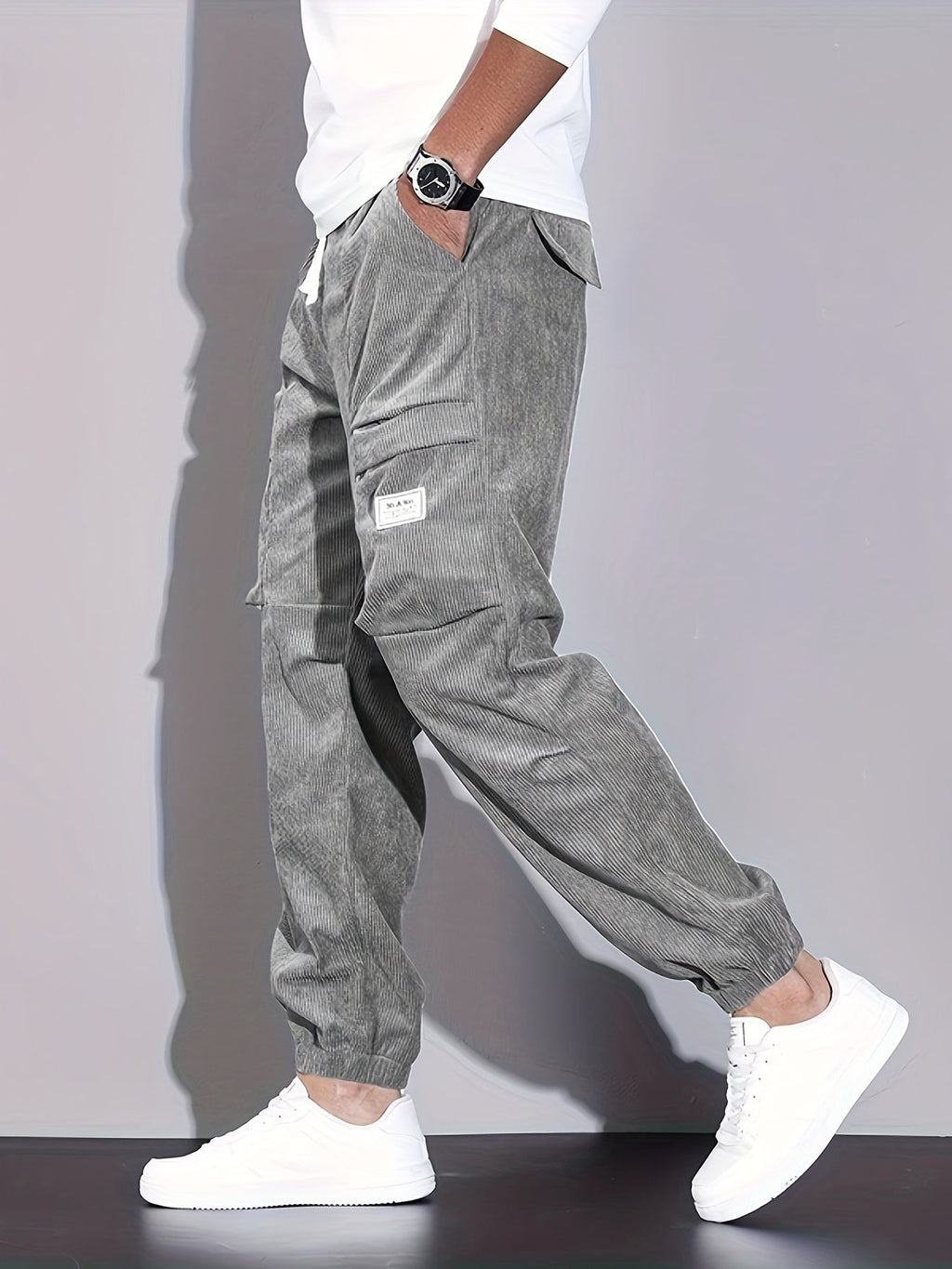 Rossi Roma | PANTALON CARGO EN CORDUROY