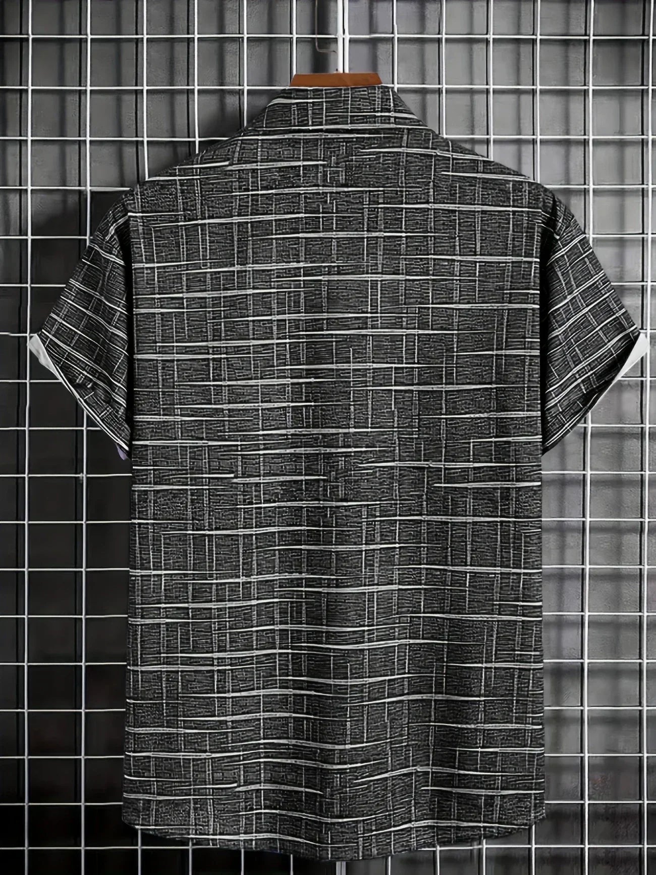 Cazel | Chemise élégante à motif rayé et à carreaux
