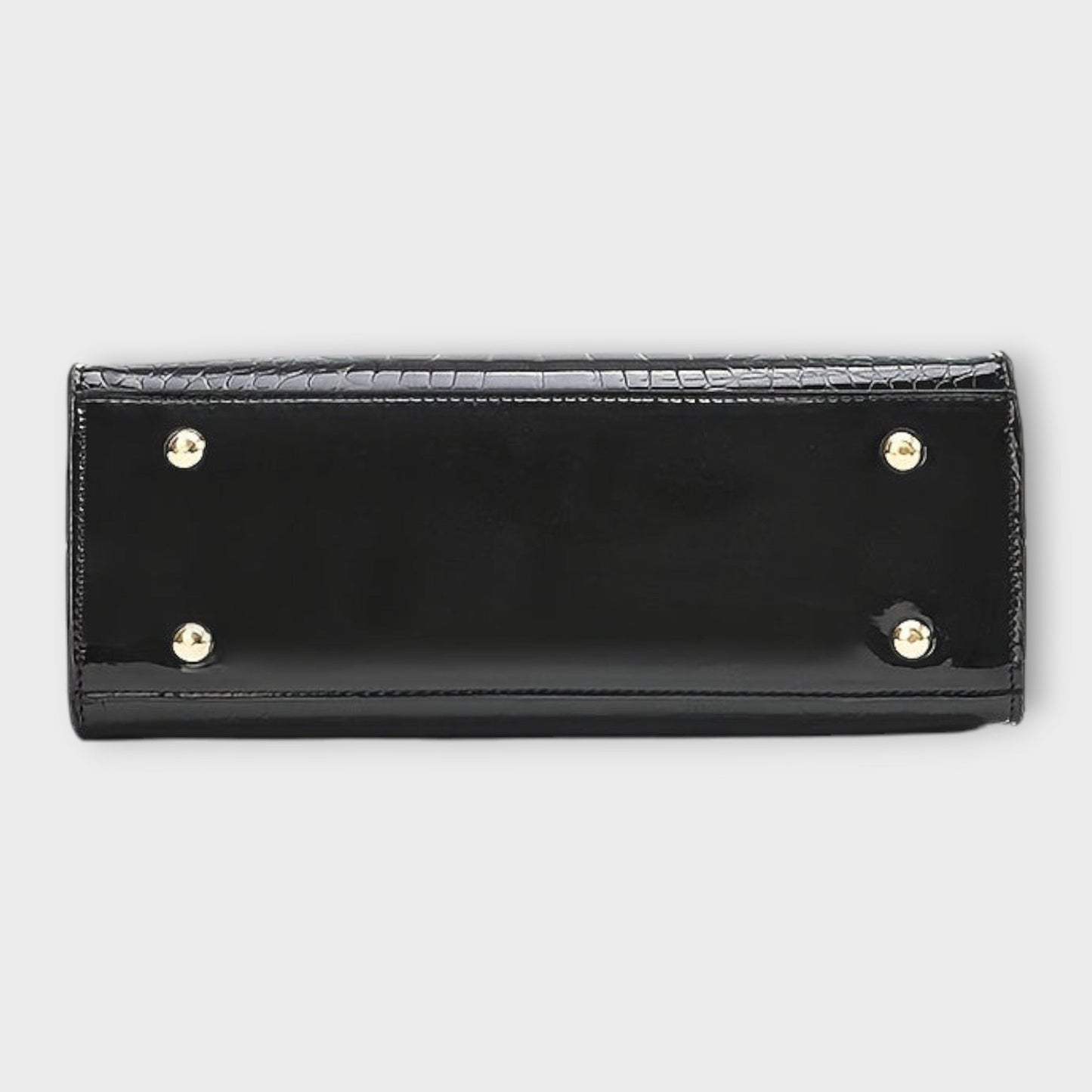Léa | Sac à main en cuir croco brillant