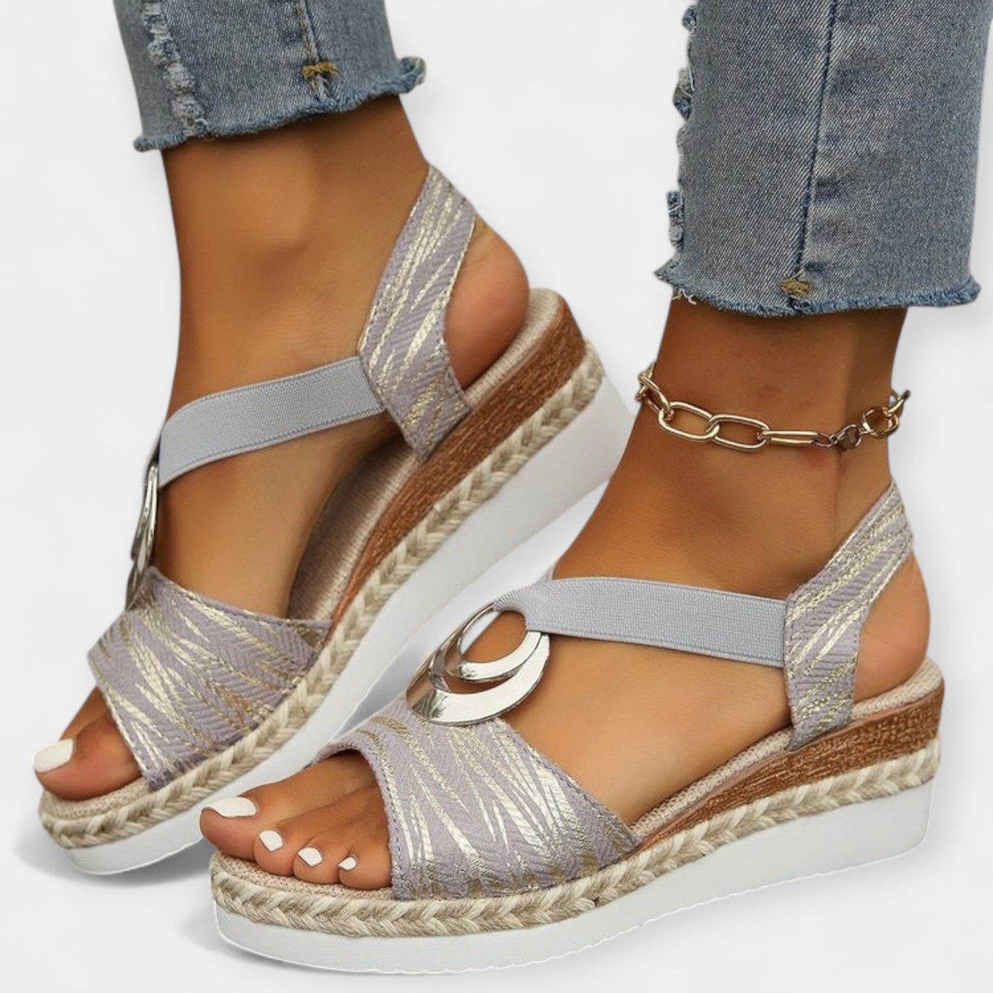 Sandales romaines avec tressage