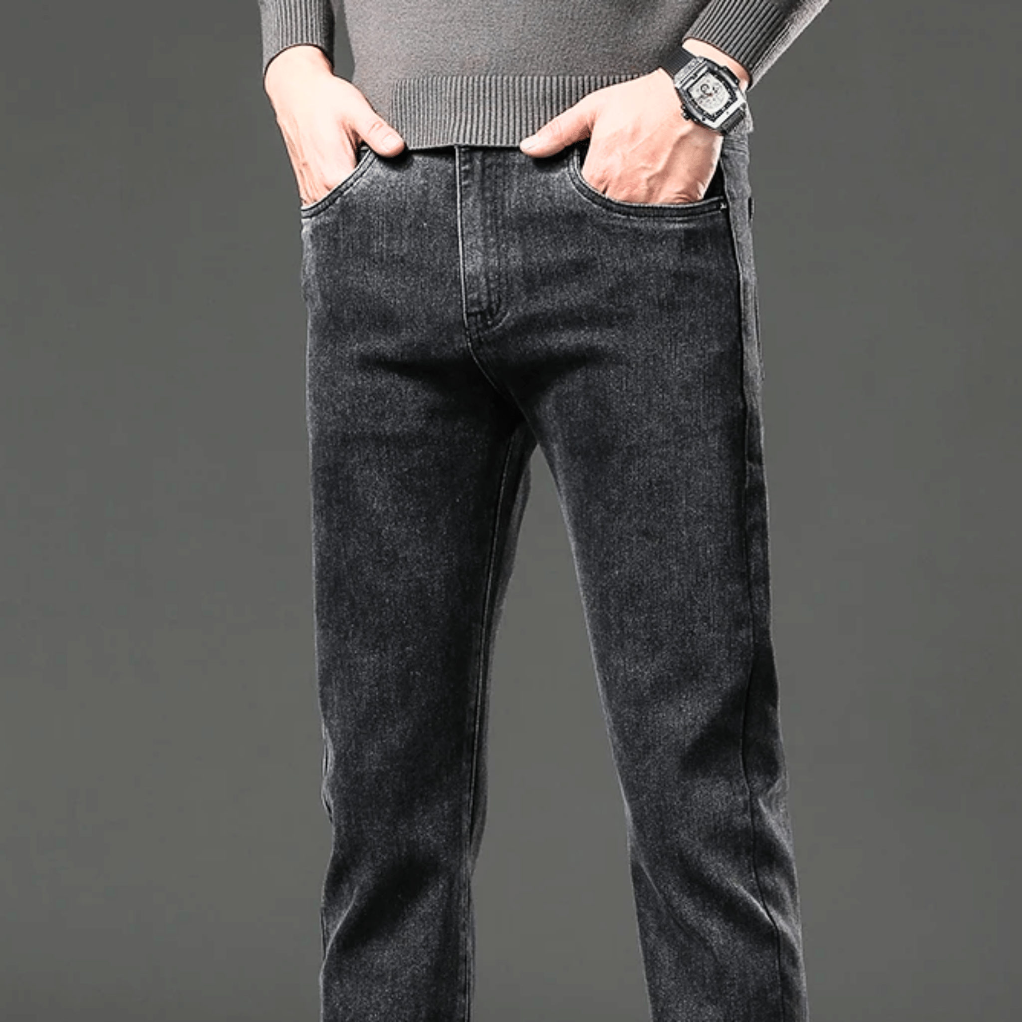 Chaud | PANTALON EN DENIM THERMIQUE
